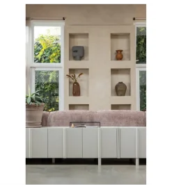 WOOOD Stolik pod TV BASU 152 cm drewno sosny dust