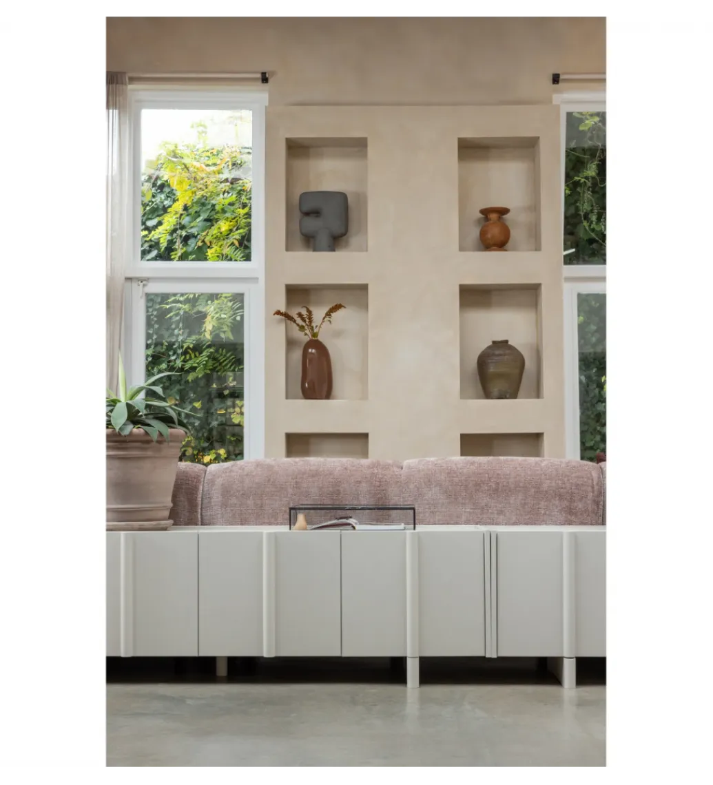 WOOOD Stolik pod TV BASU 152 cm drewno sosny dust