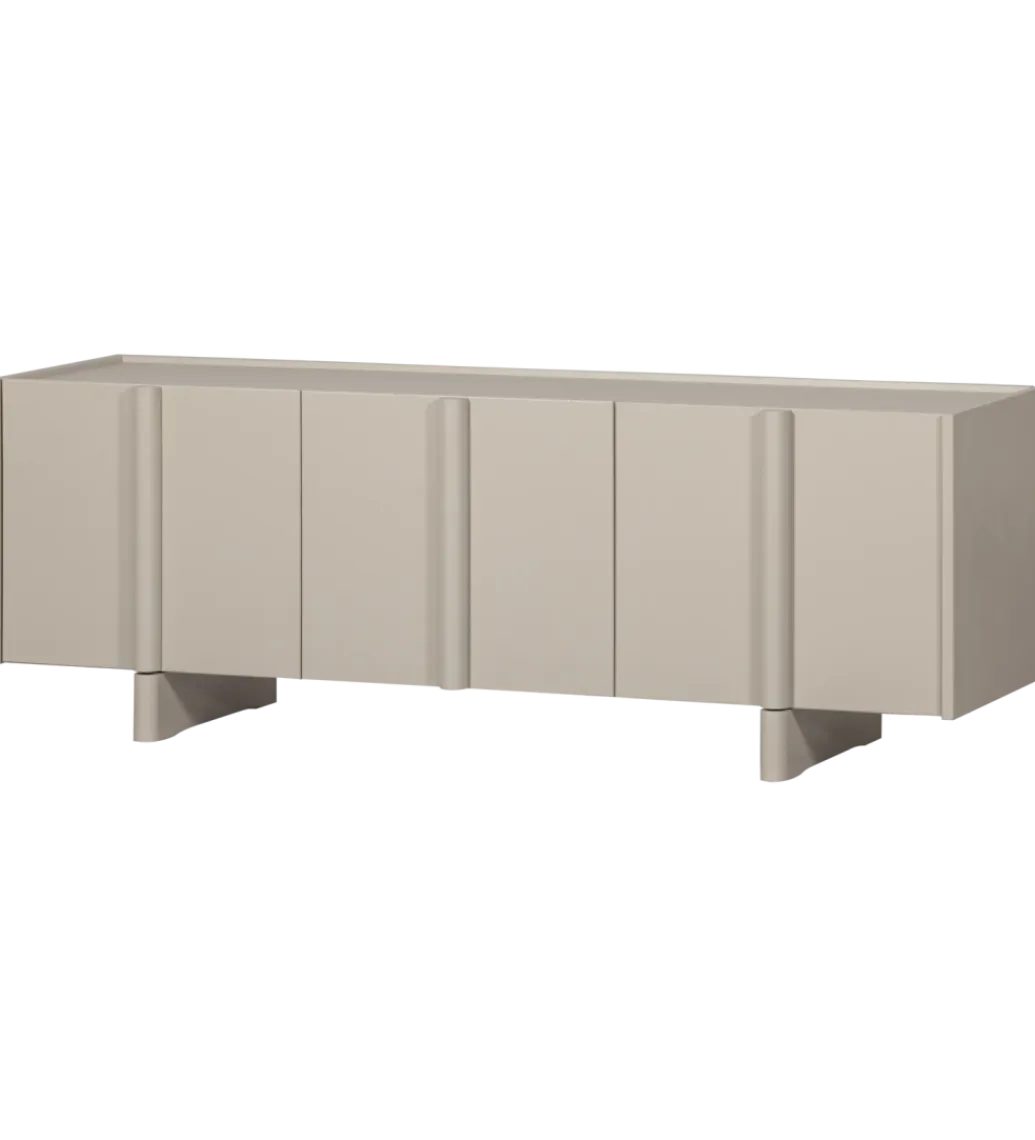 WOOOD Stolik pod TV BASU 152 cm drewno sosny dust