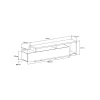 Helvetia Stolik pod TV BOTA 219 cm dąb Ribbec