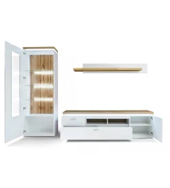 MCA Stolik pod TV CALI 196 cm biały