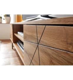 WOHNLING, GERMANY Stolik pod TV COMBRE 160 cm w kolorze dąb