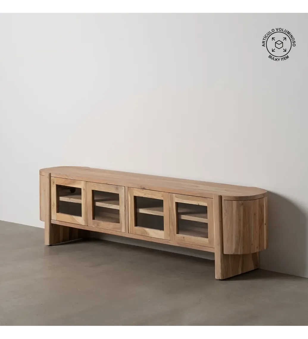 Zona-Design Stolik pod TV CREEL 180 cm drewno mango