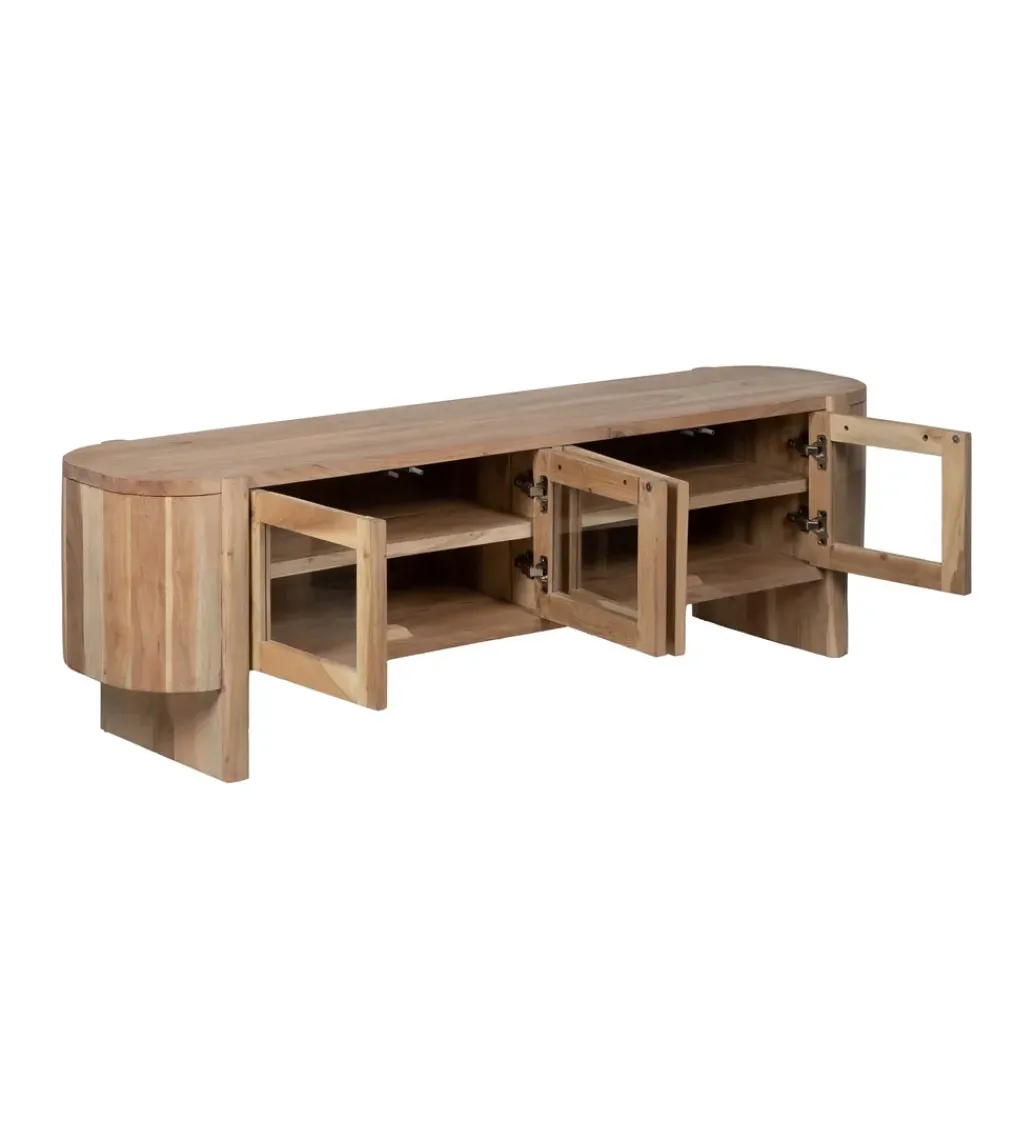 Zona-Design Stolik pod TV CREEL 180 cm drewno mango