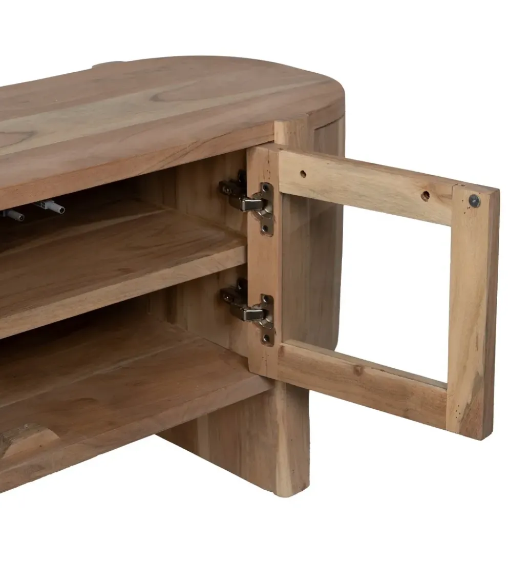Zona-Design Stolik pod TV CREEL 180 cm drewno mango