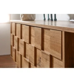 WOHNLING, GERMANY Stolik pod TV CREMONA 160 cm w kolorze dąb