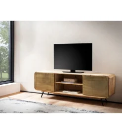 WOHNLING, GERMANY Stolik pod TV CYNTIA 160 cm drewno mango