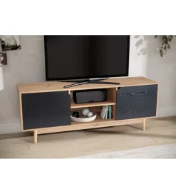WOHNLING, GERMANY Stolik pod TV CYRUS 150 cm w optyce dębu