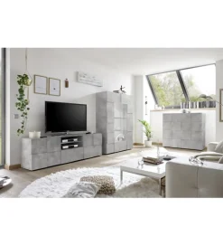 MCA Linia Włoska Stolik pod TV DAMA 181 cm w optyce betonu