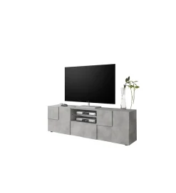 MCA Linia Włoska Stolik pod TV DAMA 181 cm w optyce betonu