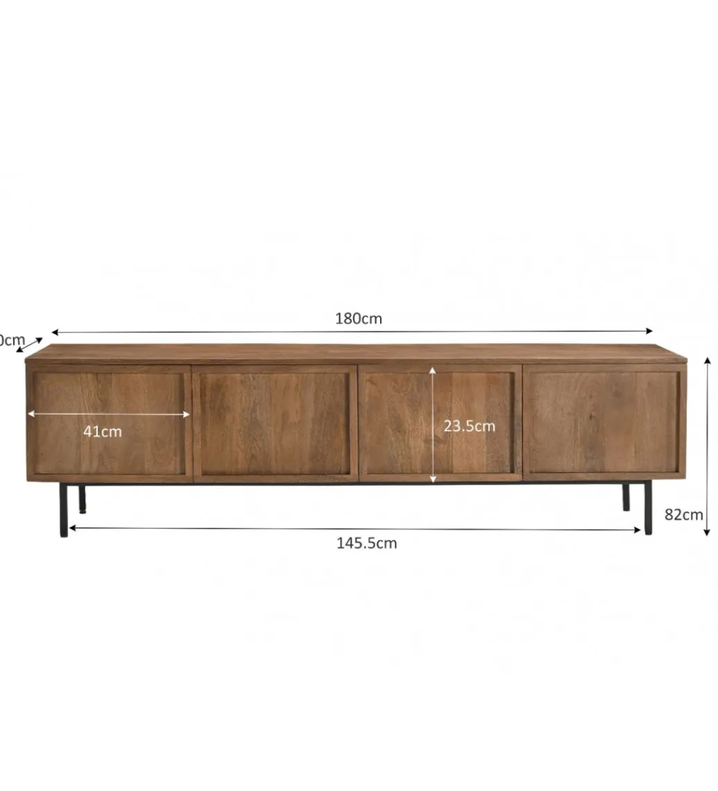 LF-Design Stolik pod TV ELANI 180 cm drewno mango
