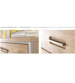 MCA Stolik pod TV ESPERO 124 cm dąb sękaty olejowany w kolorze bianco