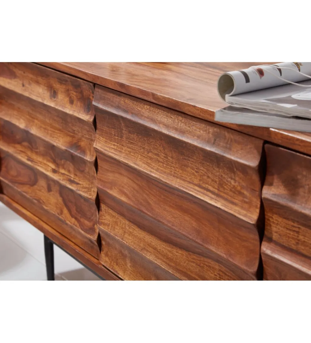 WOHNLING, GERMANY Stolik pod TV ESTELI 147 cm drewno sheesham