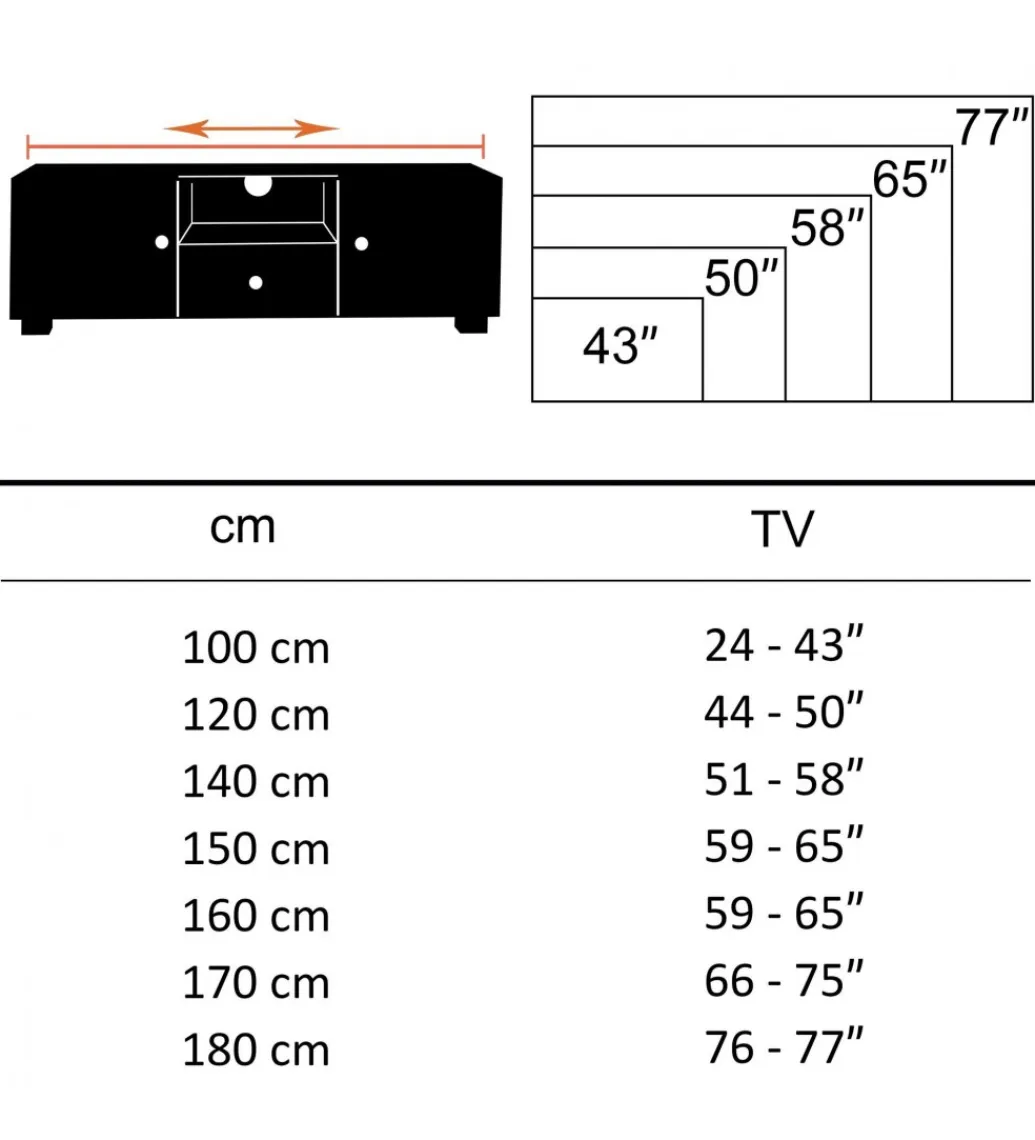 WOHNLING, GERMANY Stolik pod TV ESTELI 147 cm drewno sheesham