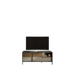 MCA Linia Włoska Stolik pod TV EVEREST 156 cm brązowo beżowy