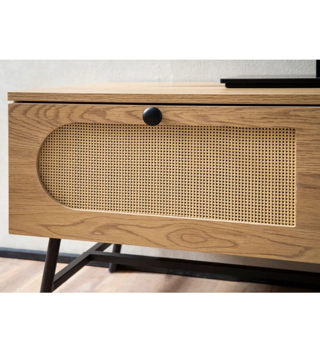 WOHNLING, GERMANY Stolik pod TV FONTA 100 cm w optyce dębu