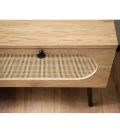 WOHNLING, GERMANY Stolik pod TV FONTA 100 cm w optyce dębu