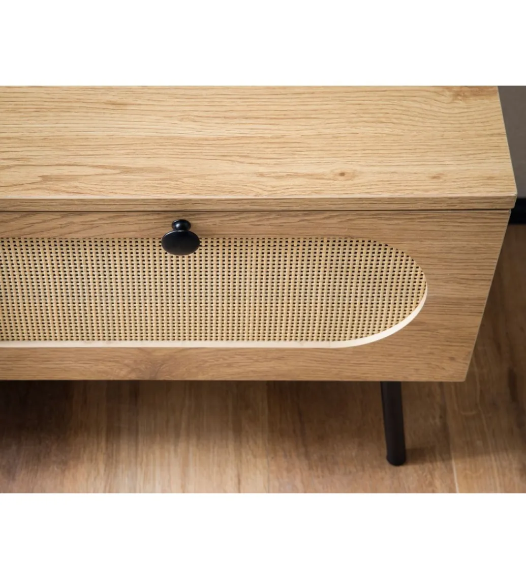 WOHNLING, GERMANY Stolik pod TV FONTA 100 cm w optyce dębu