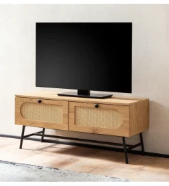 WOHNLING, GERMANY Stolik pod TV FONTA 100 cm w optyce dębu