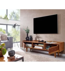 WOHNLING, GERMANY Stolik pod TV FORON 145 cm drewno sheesham