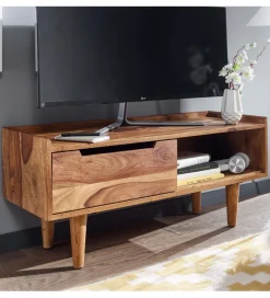 WOHNLING, GERMANY Stolik pod TV FORON 95 cm drewno sheesham