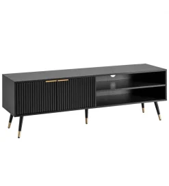WOHNLING, GERMANY Stolik pod TV GLIMER II 150 cm czarny