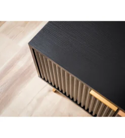 WOHNLING, GERMANY Stolik pod TV GLIMER II 150 cm czarny