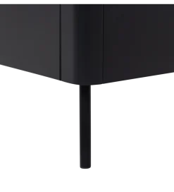 WOOOD Stolik pod TV GUNNAR 154 cm drewno sosny czarny mat