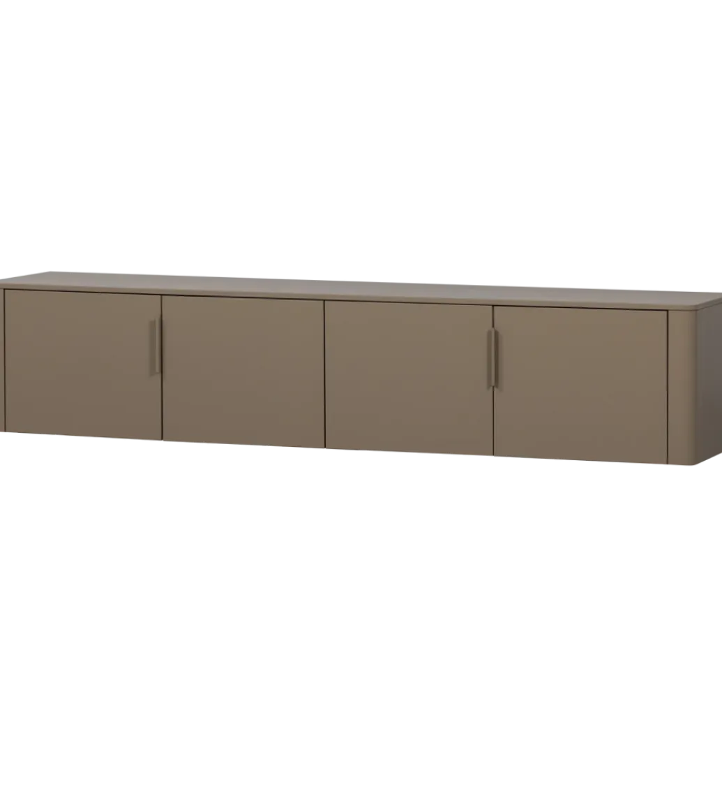 WOOOD Stolik pod TV GUNNAR 200 cm szary