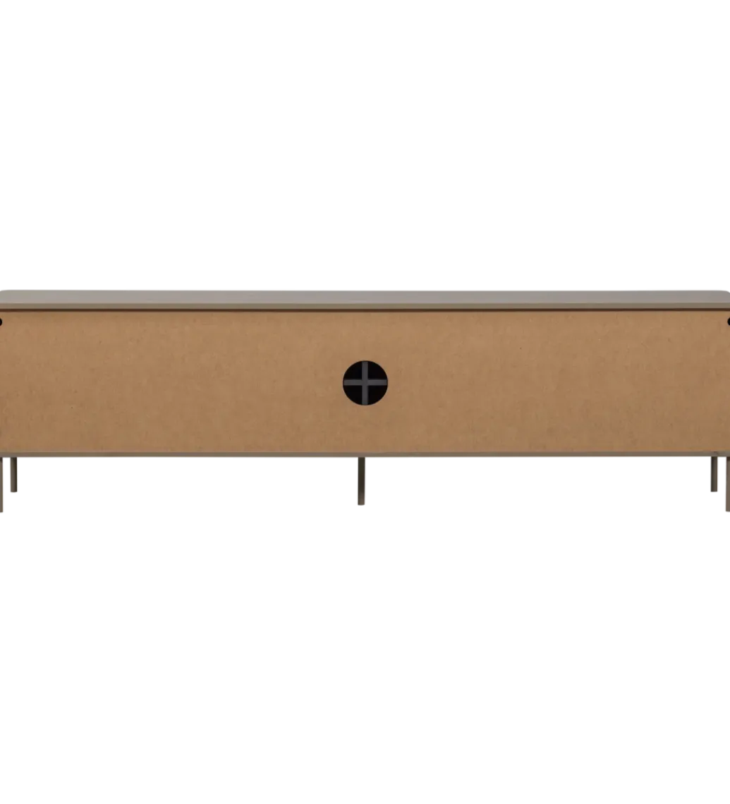 WOOOD Stolik pod TV GUNNAR 200 cm szary