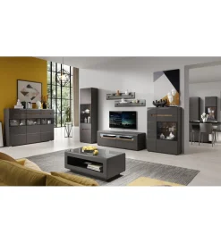 Helvetia Stolik pod Tv HEKTOR WM 160 cm antracytowy