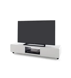 MCA Stolik pod TV JEFF III 140 cm biało czarny