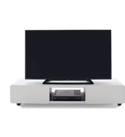 MCA Stolik pod TV JEFF III 140 cm biało czarny