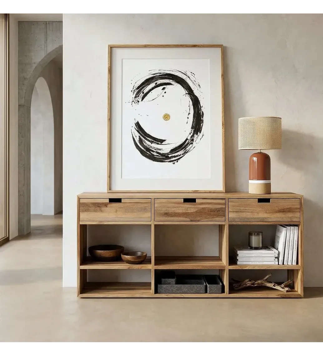 Zona-Design Stolik pod TV KURAN 140 cm drewno teak