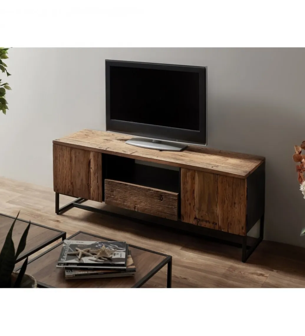 Imeri Stolik pod TV LACERTA 145 cm drewno akacja
