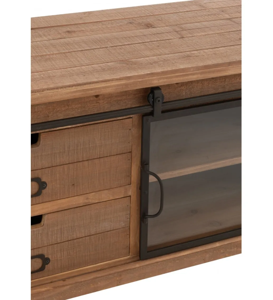 J-Line Stolik pod TV LIA 100 cm naturalny
