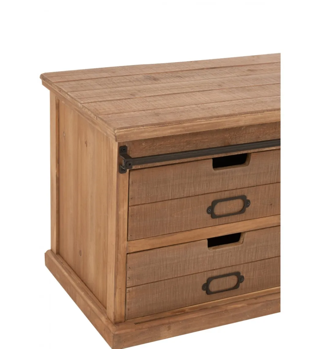 J-Line Stolik pod TV LIA 100 cm naturalny
