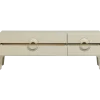 WOOOD Stolik pod TV MERGE 160 cm drewno eukaliptusa szary