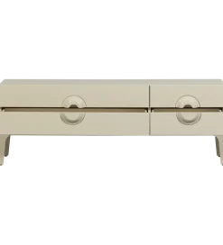 WOOOD Stolik pod TV MERGE 160 cm drewno eukaliptusa szary