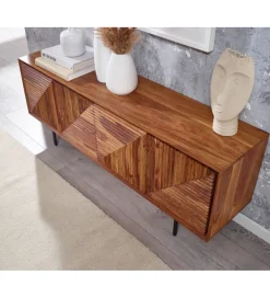 WOHNLING, GERMANY Stolik pod TV MIGUEL 140 cm drewno sheesham