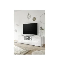 MCA Linia Włoska Stolik pod TV MIRO 180 cm biały