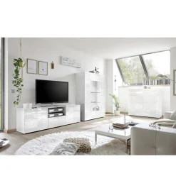 MCA Linia Włoska Stolik pod TV MIRO 180 cm biały