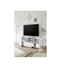 MCA Linia Włoska Stolik pod TV MIRO 180 cm biały