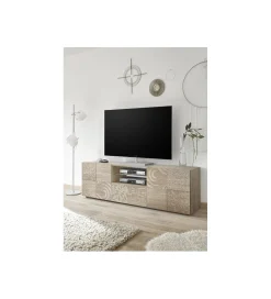 MCA Linia Włoska Stolik pod TV MIRO 180 cm dąb sonoma