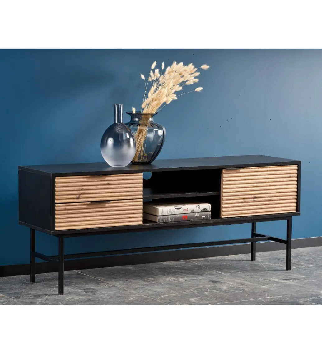 Halmar Stolik pod TV MURANO 150 cm w optyce dąb artisan