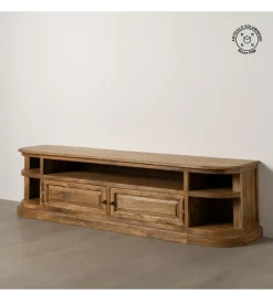 DENZO Stolik pod TV NETERO 198 cm drewno mango
