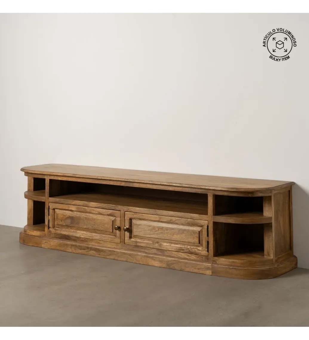 DENZO Stolik pod TV NETERO 198 cm drewno mango