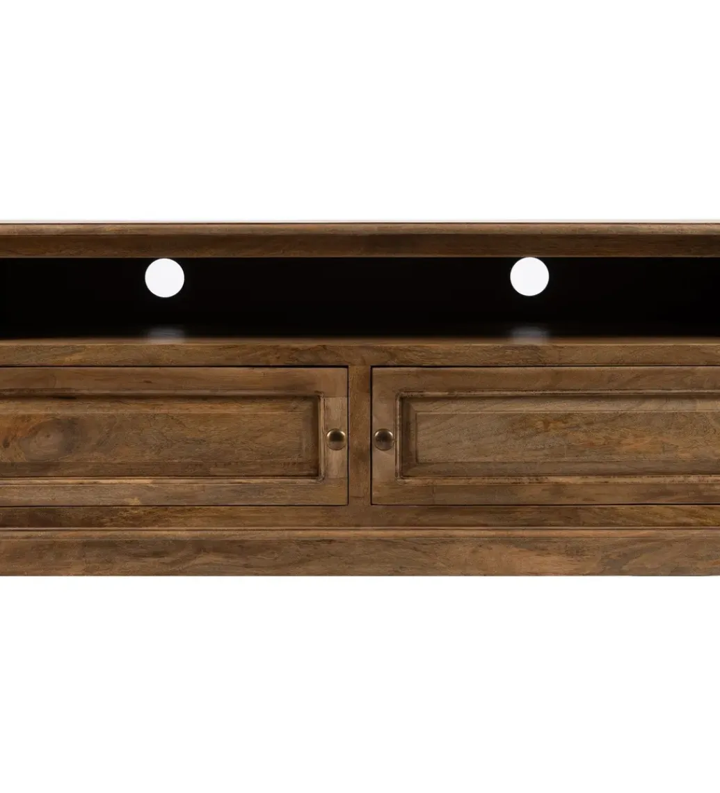 DENZO Stolik pod TV NETERO 198 cm drewno mango