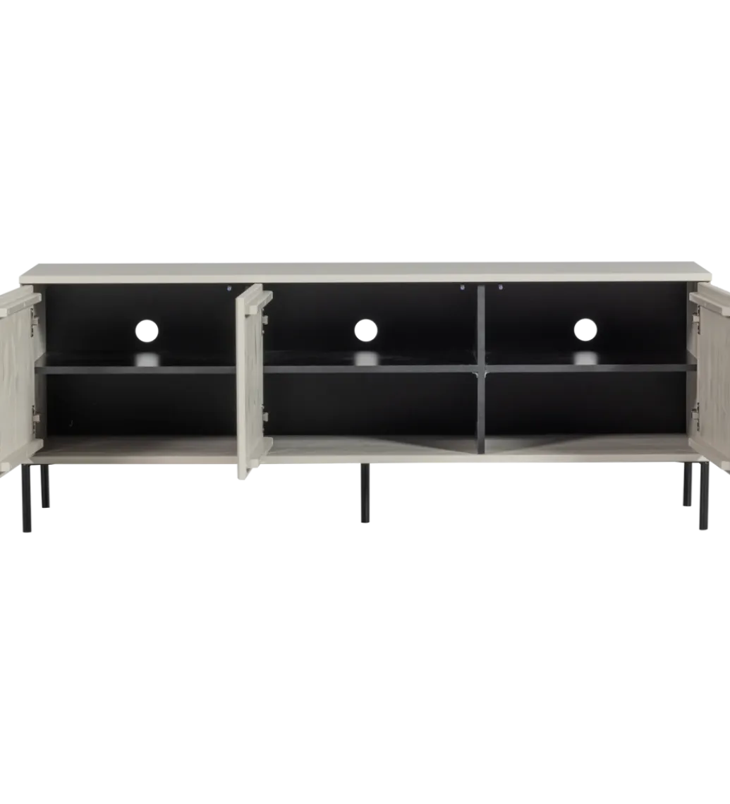WOOOD Stolik pod TV NEW GRAVURE 150 cm drewno sosny dust
