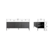 WOOOD Stolik pod TV NEW GRAVURE 150 cm drewno dębu naturalny